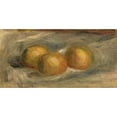 thumbnail image 2 of Pierre-Auguste Renoir 14x9 Black Ornate Wood Framed Double Matted Museum Art Print Titled: Lemons, 2 of 5