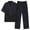 Black, variant on Men's Pajamas Set Sleepwear Pjs Lightweight Short Sleeve Button Down Pajama Comfy Sleep Sets