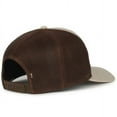 thumbnail image 4 of Outdoor Cap OC106 Structured 7-Panel Cap-Heathered Stone/Brown, 4 of 8