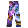 thumbnail image 3 of Butterfly Pajamas Leisure Trousers Soft Warm Sleepwear Bottoms Loose Retro Nightwear, 3 of 6