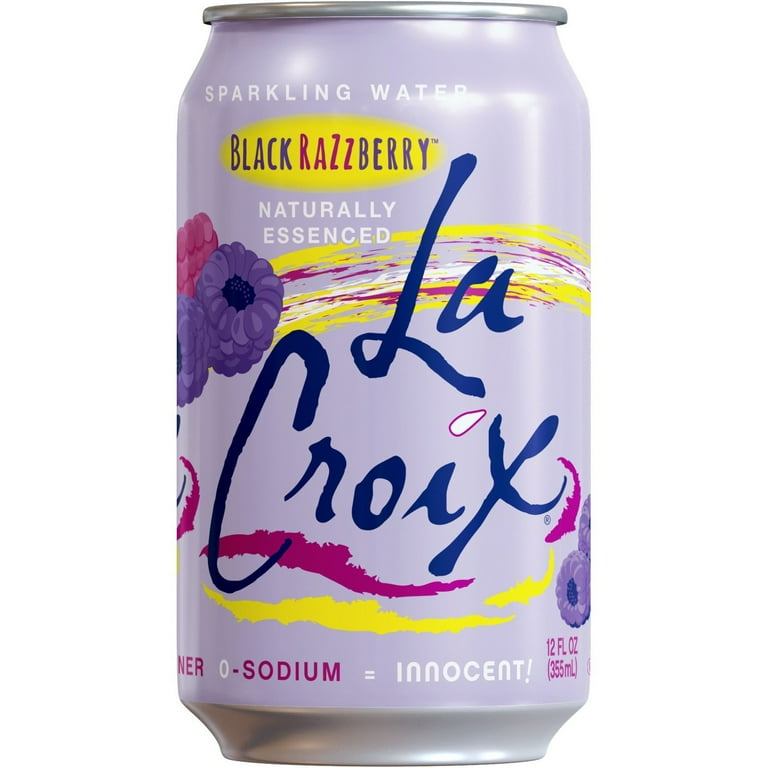 LaCroix Black Razzberry Sparkling Water 8pk, 12 fl oz Cans, Zero
