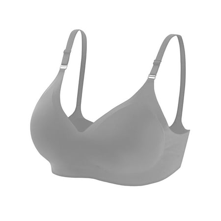 hotojiny Bras for Women No Underwire Seamless V Neck Bras Push Up Full Coverage Bralettes Comfor T Shirt Everyday Bra