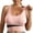 Pink, variant on Entyinea Womens Sports Bras Plus Size Wirefree Extra-Elastic Bra Adjustable Shoulder Straps Sports Bras Navy XXL