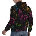 thumbnail image 4 of Bingfone Butterfly Men'S Drawstring Hoodie Long Sleeve Pocket Sweatshirts-Xx-Large, 4 of 9