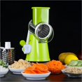 thumbnail image 2 of EIMELI Tri-Blade Spiralizer Vegetable Slicer Manual Hand Safe Vegetables Chopper with 3 Interchangeable Round Stainless Steel Rotary Blades, 2 of 6
