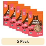 (5 pack) Bear Naked Granola Cereal, Whole Grain Granola, Breakfast Snacks, Fruit and Nut Medley, 16.5oz Bag (1 Bag)