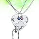 thumbnail image 4 of EeaseMX Collar con forma de corazón roto y bordado, "Mi mejor amiga para siempre" y colgante de cristal rojo y azul con incrustaciones (XL1549), 4 of 7