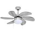 thumbnail image 1 of Ventilador de techo moderno de 30 pulgadas 78cm 6 aspas acabado tipo madera Mina gris Beckon, 1 of 7