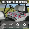 thumbnail image 3 of Whosucclay Hibiscus Waves Green Golf Cart Seat Protector, Anti‑Slip Comfort Cover for Most 2 Seats Wear-Resistant Golf Cart Seat Towel Blanket, 52.36"x 32.28", 3 of 7