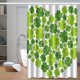thumbnail image 5 of pstuiky Cortina de ducha impermeable decoración de baño cortina de ducha de poliéster accesorios de baño, 5 of 6