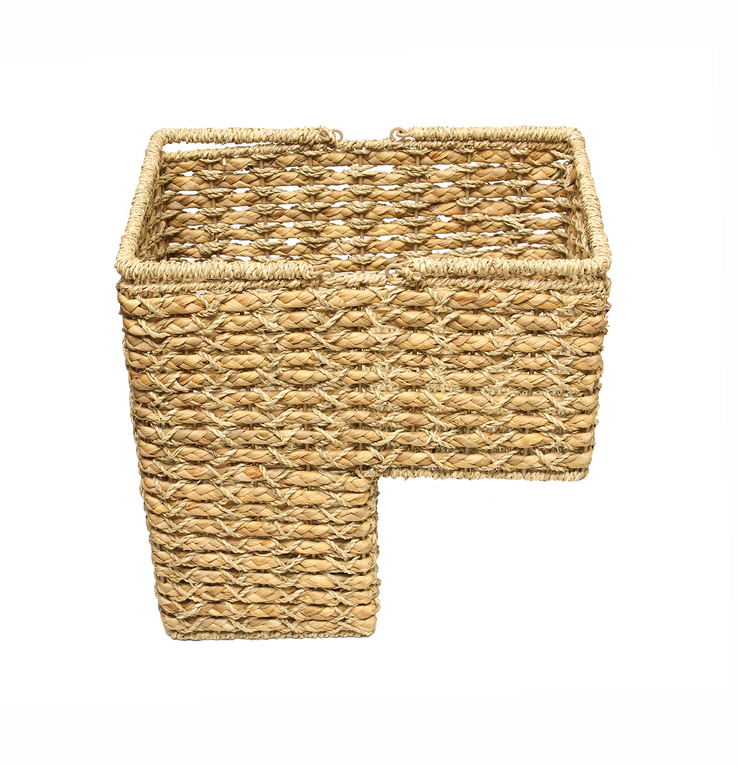 7penn stair storage container declutter basket, 16 inches portable staircase step organizer for