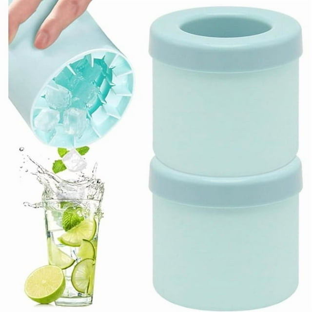 Isbitsform with lid, 2 pcs Silicone Isbitsform Isbitsform Isformar Play Isbitsformar Mini ice cube Silicone Isbitsform Azul AzulAzul