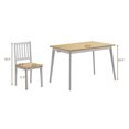 thumbnail image 2 of Gymax 5PCS Dining Table and 4 Chairs Set w/ Wooden Legs Home Kitchen Furniture, 2 of 10