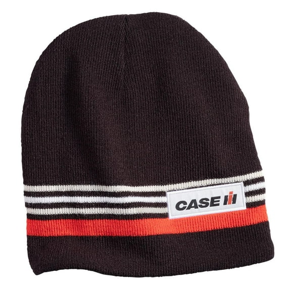 Case IH Fleece Knit Reversible Black Beanie, 426645