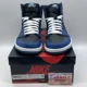thumbnail image 2 of Size 10.5 - Jo r-dan 1 Retro OG High Dark Marina Blue Black Leather (555088-404), 2 of 6