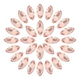 thumbnail image 1 of Uxcell 50 Pcs Perles en Forme d'Il de Cheval avec Strass pour Fabrication de Bijoux Rouge Eau, 1 of 5