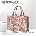 thumbnail image 3 of Large Capacity Tote Bag,Pioneer Flower Floral Print Pattern Handbag Fashion Luxury Tote Bag,15.7"x13"x 5.1" Inches,Laptop Compatible, 3 of 6