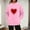 Pink, variant on Vetsdori Womens Valentine Sweatshirts Pullover Tops Gifts for Girlfriend Valentine's Days Spring Loose Sweatshirts for Women