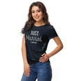 thumbnail image 1 of Inkdotpot T-Shirt Personnalisé pour Femmes Haut Juste Marié Annonce de Mariage, 1 of 1