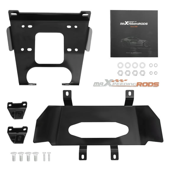 Maxpeedingrods Front Winch Mounting Bracket FOR 2020-UP Polaris RZR PRO XP (Base/LE/Premium
