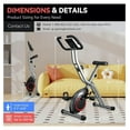 thumbnail image 5 of Foldable Exercise Bike for Seniors, Indoor Stationary Bike - 16 Resistance Levels, 260lbs Capacity, LCD Monitor, Home Workout, 5 of 7