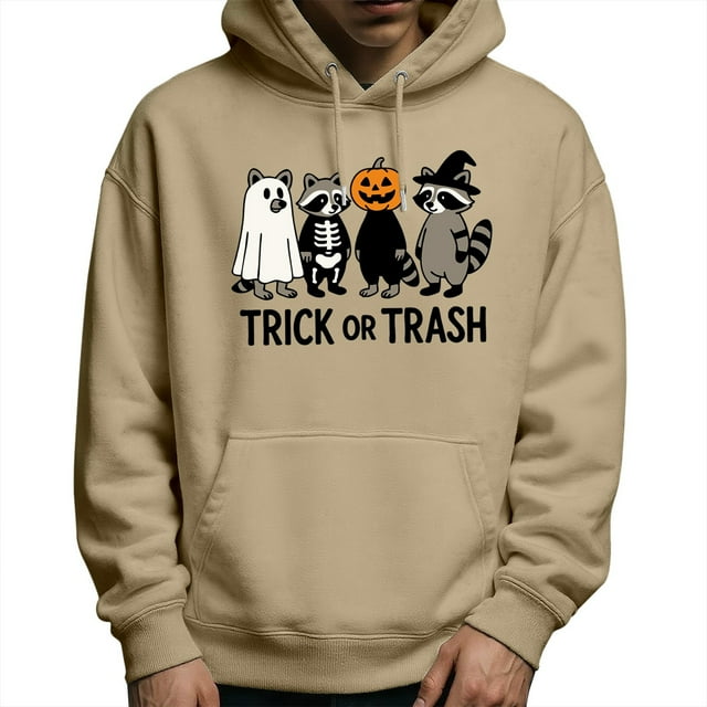 Chandail à Capuche Graphique d'Halloween Chandail Chaud Doublé en Polaire avec Imprimé Veste Décontractée Confortable pour l'Automne