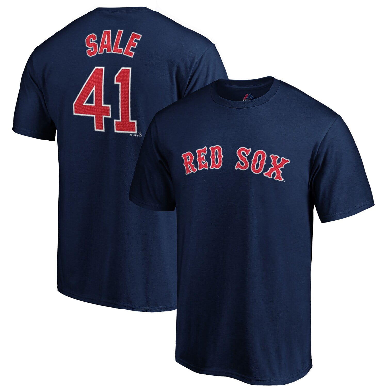 Chris Sale Boston Red Sox Majestic Official Player Name & Number T ...