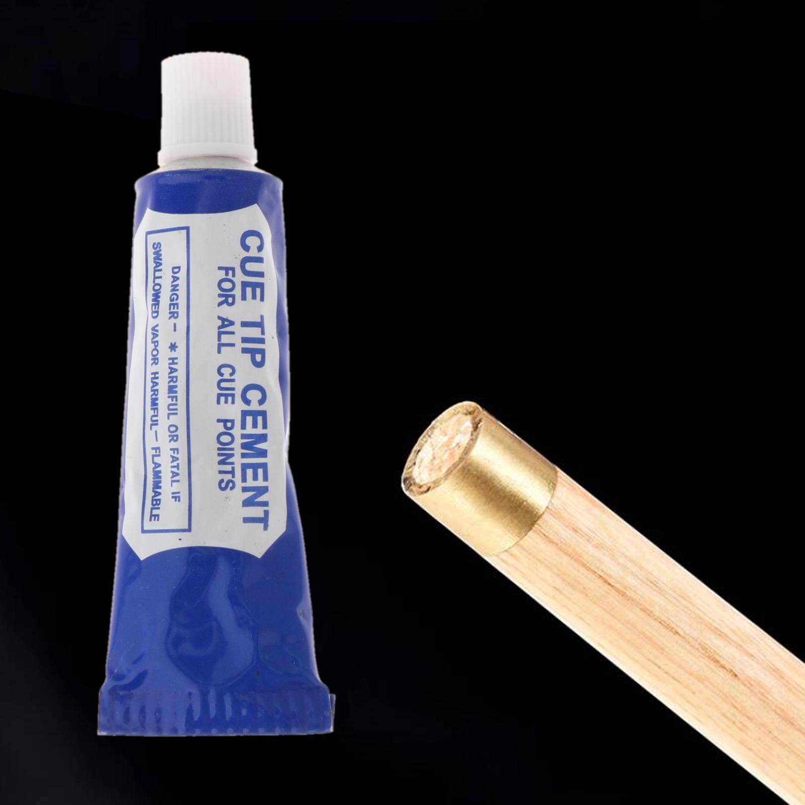 funtasica Glue for Pool Cue Tips Pool Cue Maintenance Multifunctional 16g Quick Drying Clear Glue Easy to Apply Snooker Cue Accessories