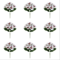 12 Bundles Outdoor Artificial Flowers, UV-Resistant Artificial Pansies, Outdoor Silk Flowers for Garden, Planter, Patio, Porch, and Indoor Home Decor