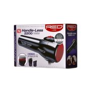 Red by Kiss Handle-Less 2200W Ceramic Tourmaline Hair Dryer, 3 Heat Settings, Pro Blow Dryer with Comb Attachment, Ionic for Frizz-Free Shine, Detangler & Straightening for 4C