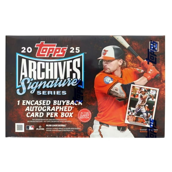 2025 Topps Archives Signature Series Baseball Active Player Edition Hobby Box