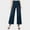 a_Blue, variant on Xysaqa Womens Jeans Trendy High Waisted Straight Wide Leg Jeans for Women Stretchy Baggy Flare Denim Pants with Pockets (No Belted) White XL