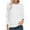 #1White, variant on CFLVAEK Lightweight Sweaters for Women Soft Crewneck Pullover Sweater with Chest Pockets Fall Casual Long Sleeve Outfits Solid Color Basic Sweaters Black L
