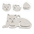 thumbnail image 3 of 10Pcs Cat Shaped Necklace Stainless Steel Pendant Creative Hanging Decoration, 3 of 9