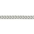 thumbnail image 3 of Solid 925 Sterling Silver 7mm Pav_ Cuban Curb Chain Necklace 18" - with Secure Lobster Lock Clasp, 3 of 5