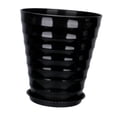 thumbnail image 4 of Pot de planta Pot maceta decorativa maceta, soporte de plantas, contenedor moderno, planta para balcón Patio de césped de plantas para exteriores al negro, 4 of 8