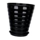 thumbnail image 4 of Pot de planta Pot maceta decorativa maceta, soporte de plantas, contenedor moderno, planta para balcón Patio de césped de plantas para exteriores al negro, 4 of 8