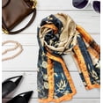 thumbnail image 6 of Wrapables Silk Like Satin Polyester Large Scarf Wrap, Blossoms in a Vase, 6 of 6