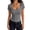 Gray #34, variant on Women Y2K Lace Patchwork Pointelle Crop Tshirt Short Sleeve Scoop Neck Fitted Girls Tee Tops Summer Wine S