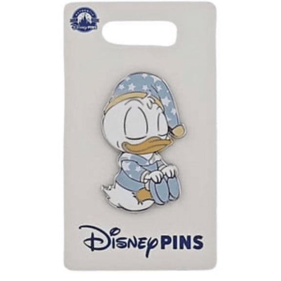 Disney Parks Sleeping Baby Donald Pin New with Card