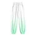 thumbnail image 3 of St. Patrick's Day AXXD Athletic Women Works Capri With Pockets Green Spring Workout Casual Printing Pocket Elastic Waist Trousers Long Straight Pants Sweatpants Valentine's Day, 3 of 5
