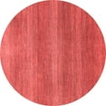 thumbnail image 1 of Ahgly Company Indoor Round Abstract Red Modern Area Rugs, 6' Round, 1 of 4