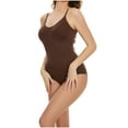 thumbnail image 6 of IROINNID Discount Jumpsuit Shorts for Women Spring And Summer Solid Sling Sleeveless Short Jumpsuit Briefs,Brown, 6 of 6