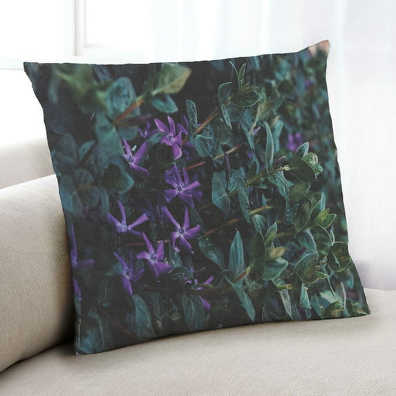 Ahgly Company Color Focus Purple Indoor Throw Pillow, 18 inch by 18 inch