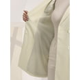 thumbnail image 5 of INSPIRE CHIC Women's Lapel Collar Trench Vest Double Breast Sleeveless Long Blazer, 5 of 5