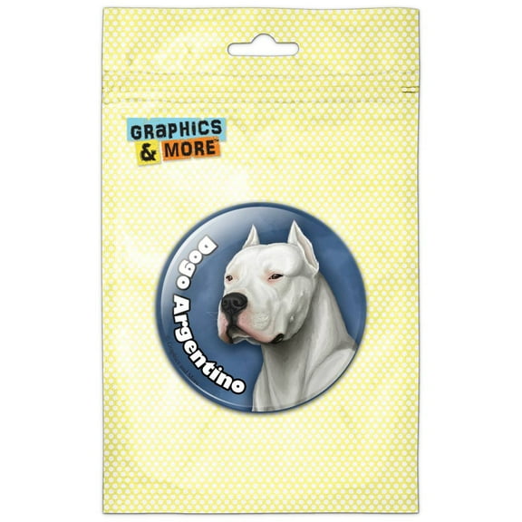Dogo Argentino Dog Pet Pinback Button Pin Badge