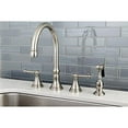 thumbnail image 2 of Kingston Brass Widespread Kitchen Faucets With Brushed Nickel KS2798TLBS, 2 of 4