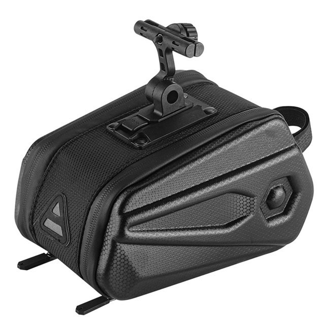 HLONK Bike Bag for Bicycles Rear Rack 2.6L Hard Shells Waterproof Bike Trunk Panniers Seat Bag Carriers with Reflectors