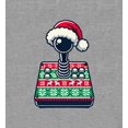 thumbnail image 2 of Ugly Christmas Sweater Joystick Youth Heather Gray Crew Neck Short Sleeve Tee-XS, 2 of 4