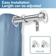 thumbnail image 2 of Urbanest Crystal Disc Single Curtain Rod and Hardware Set, 2 of 6